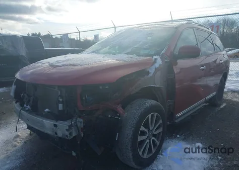 2014 Nissan Pathfinder Sl z USA, uszkodzony, nr VIN 5N1AR2MM3EC630728